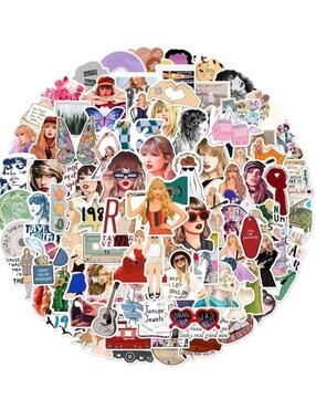 100pcs Taylor Swift Stickers Vinyl Waterproof for Water Bottle Laptop Phone